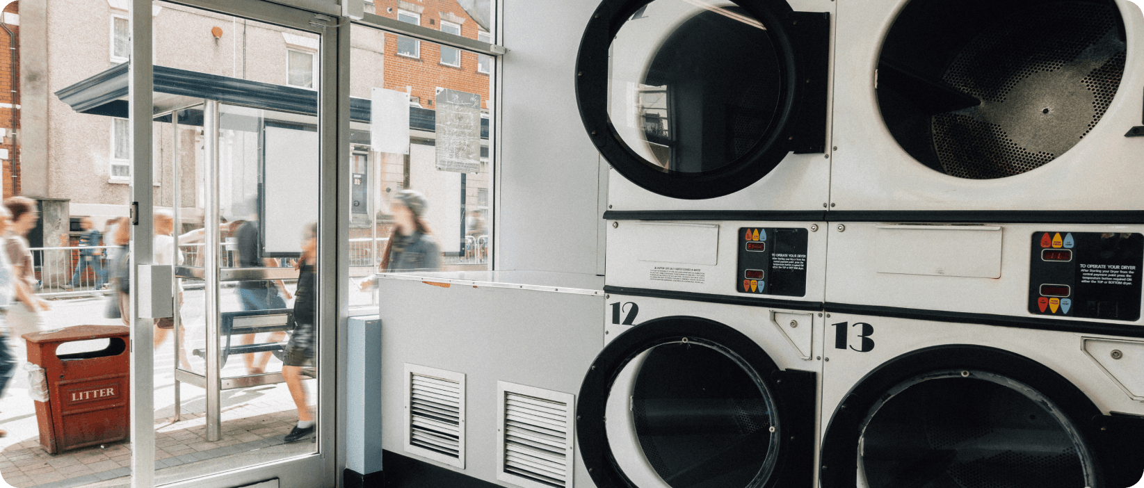 washing machines washing machines in laundry shop